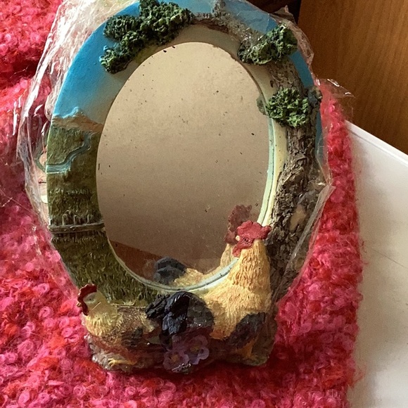 π Wooden Farmhouse Rustic Rooster Decorative Bowl Americana Style 11.75" - Picture 10 of 16